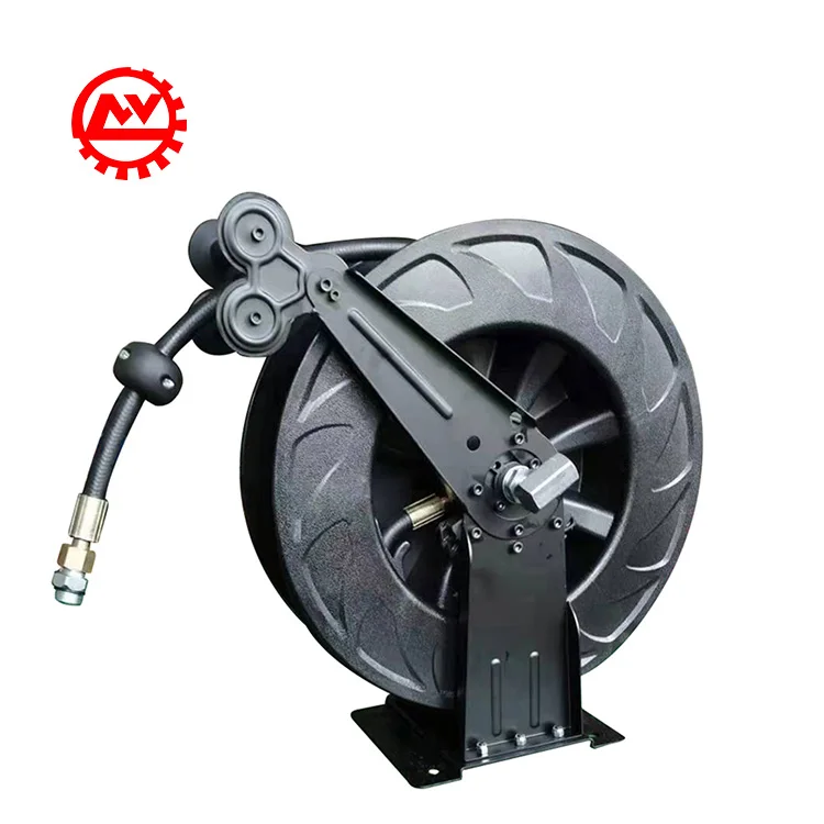  1/2 Inch 50 Feet Heavy Duty Spring Rewind Industrial Grade Professional Wall Mount Retractable Hose
