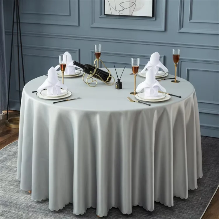 Table Cloths for 8-10 Seater Dinner White Round