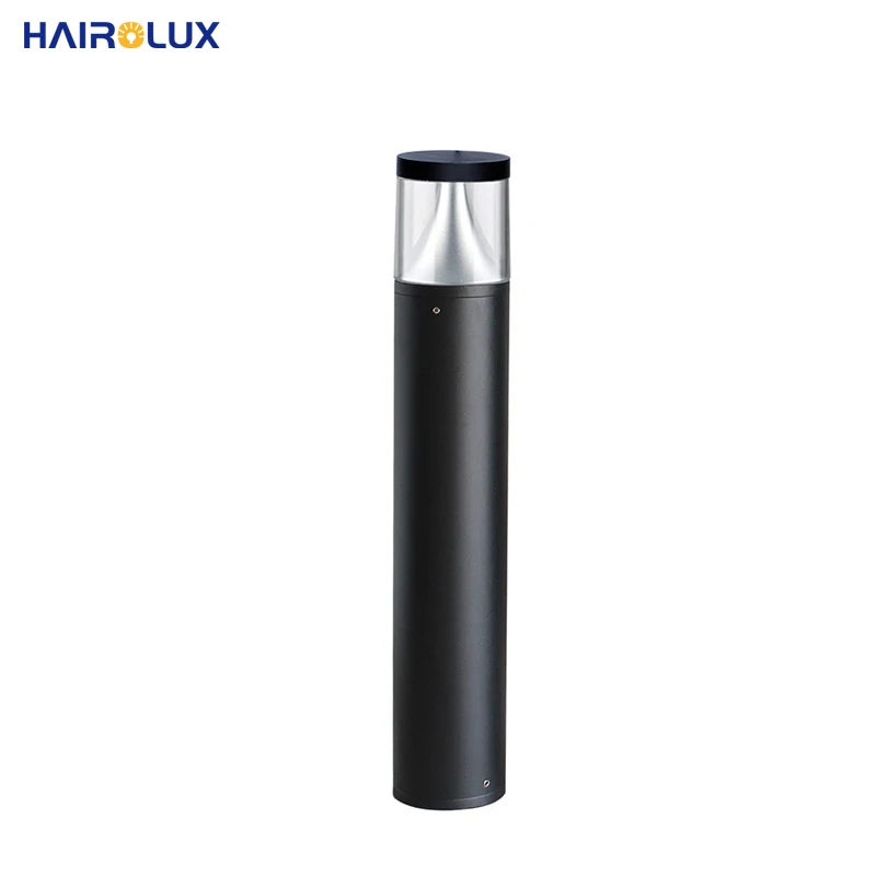  Cylindrical elegant brightness outdoor classic SMD IP65 aluminum with acrylic 6W 9W 12W LED bollard