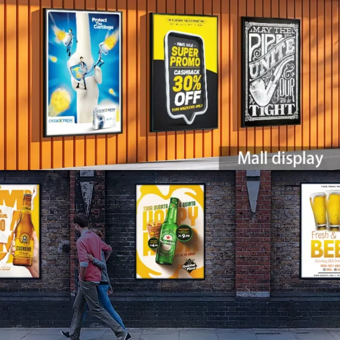 Restaurants Menu Led Light Box Advertising Poster Frame Illumination Billboard Marketing Led Light Box