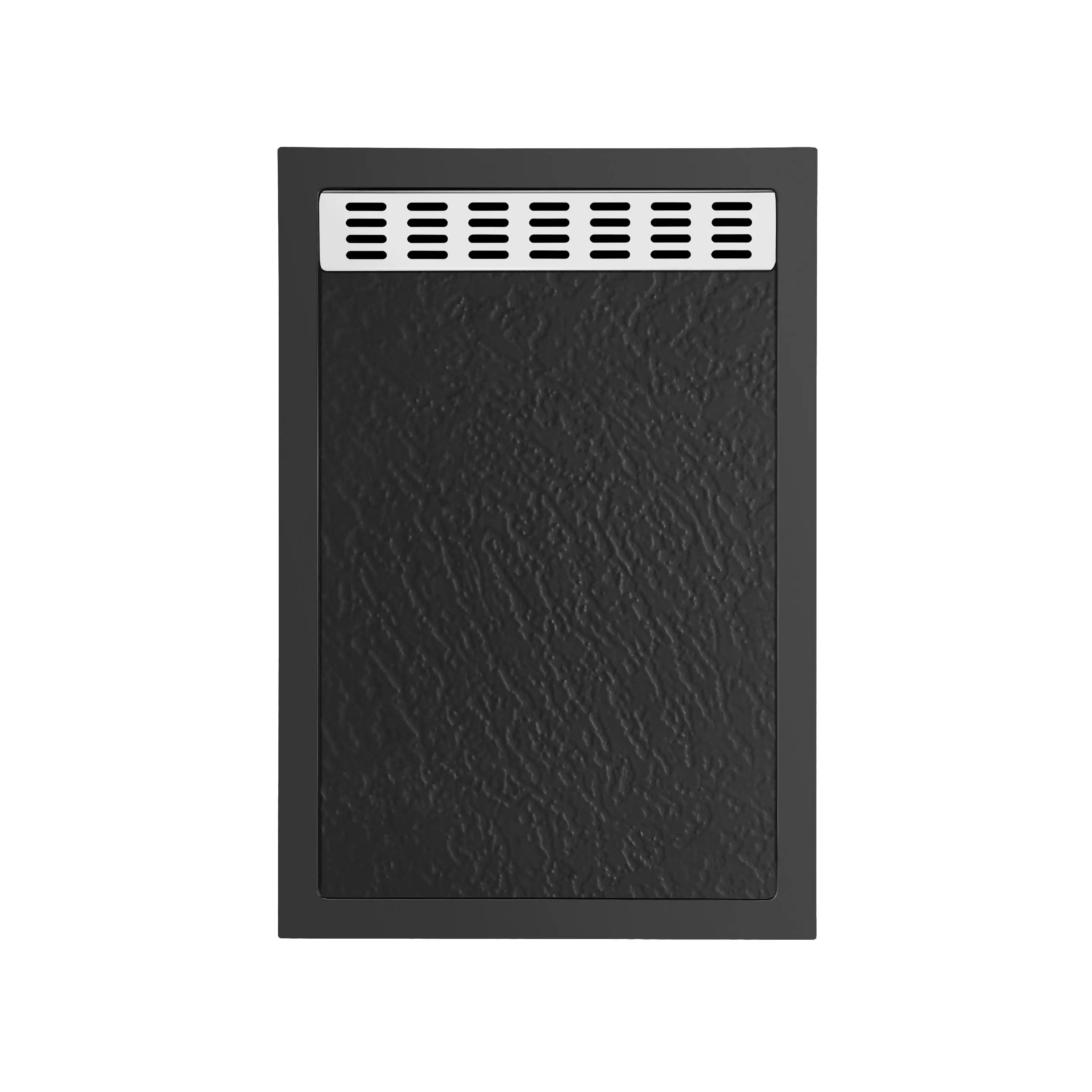 New Design Custom Rectangular Rock Surface Artificial portable light shower tray stone shower pan Durable shower tray base