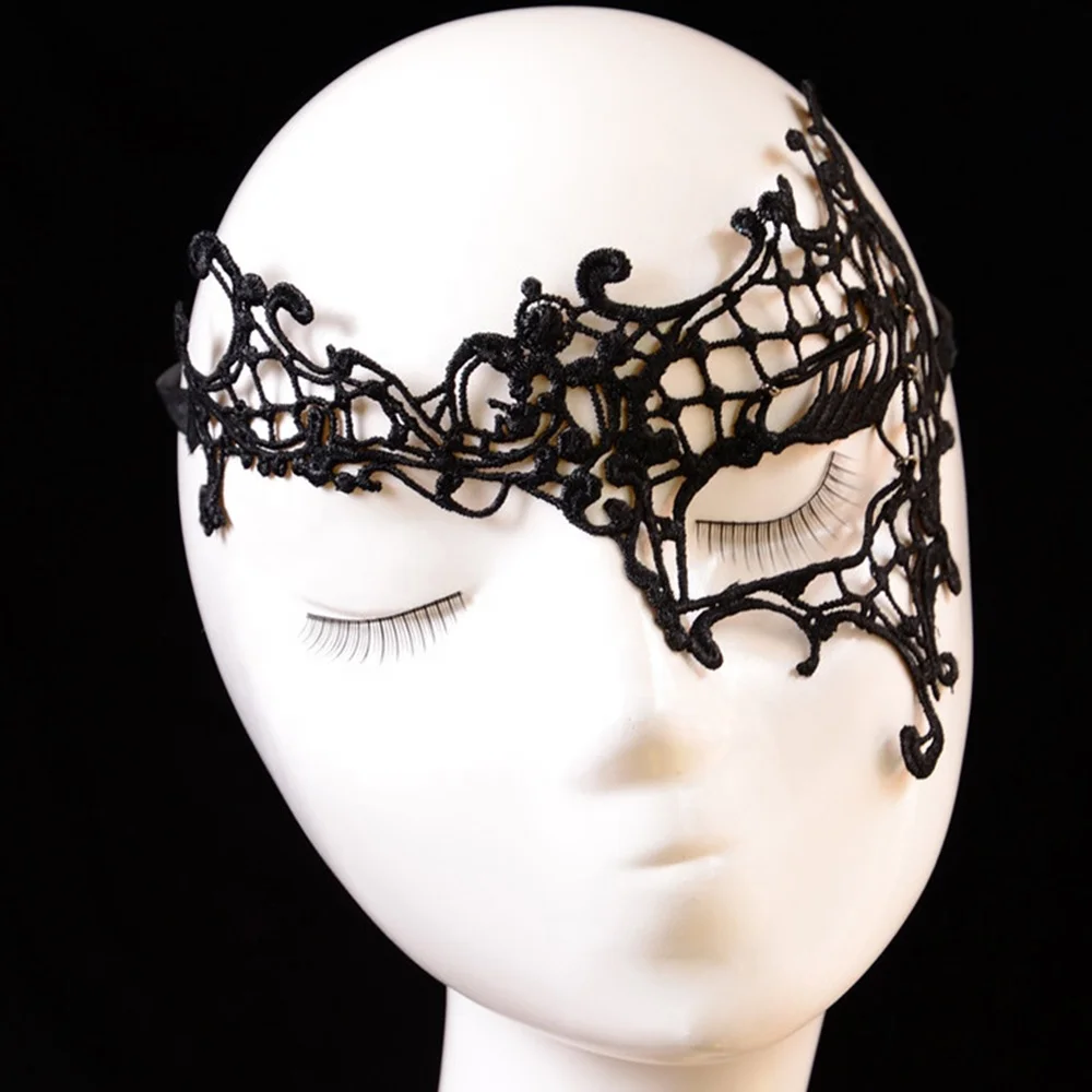 Women Black Sexy Lace Eye Party Masks for Masquerade Venetian Carnival Prom Party Masks