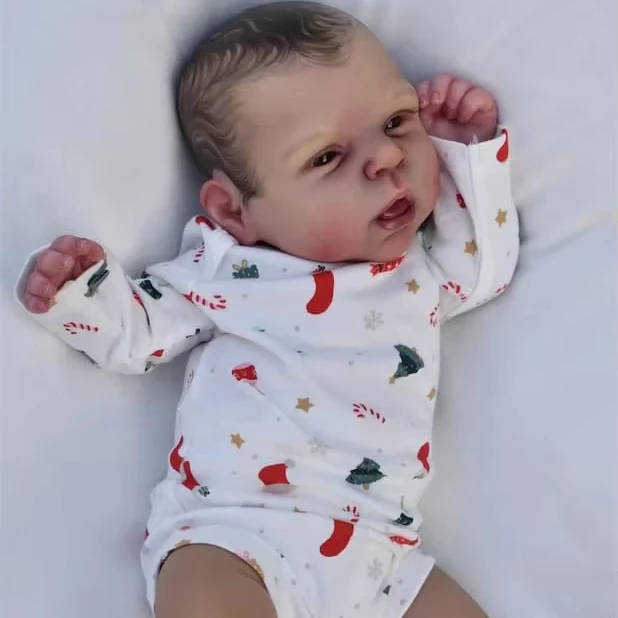 NPK 19 Inches Estella Lifelike Reborn Baby Realistic Soft Body Newborn Finished Hair-painted Doll Children Gift Dolls