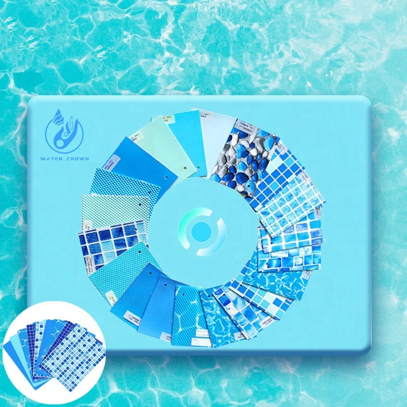 Chinese Manufacturer Water Impermeability Custom Made Civil PVC Swimming Pool Liner Adhesive Film for Above Ground Pools