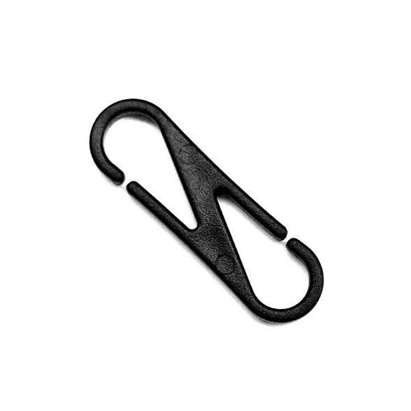 Wholesale Black Plastic Snap Clip Hooks Mini Carabiner Backpack Strap Lanyard Buckle Clip Hooks