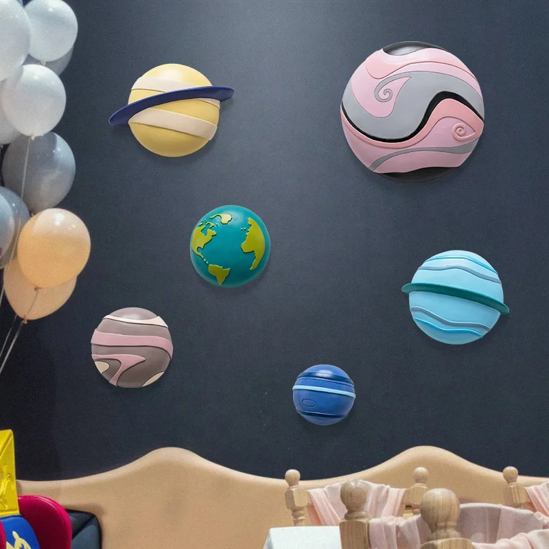 3D Outer Space Resin Planets sculpture wall art decor for Home decor