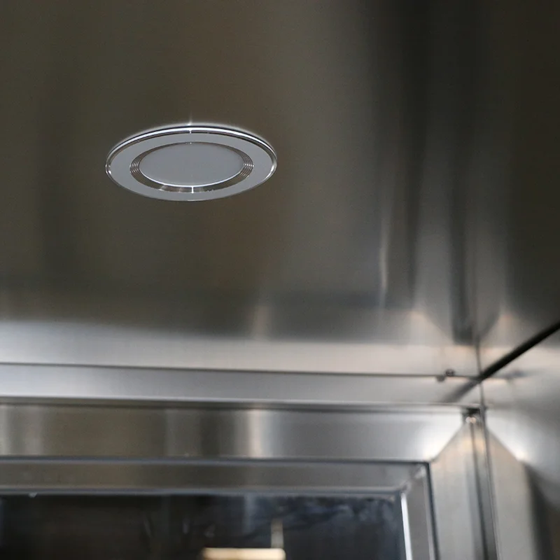 Painted exterior cold plate and interior stainless steel air shower with large air volume