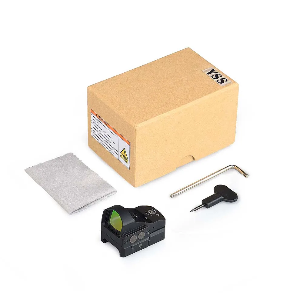 2024 New Model Tactical 1x22 Red Dot Sight Fit 21.2mm Base 2-0135 Optical Red Dot