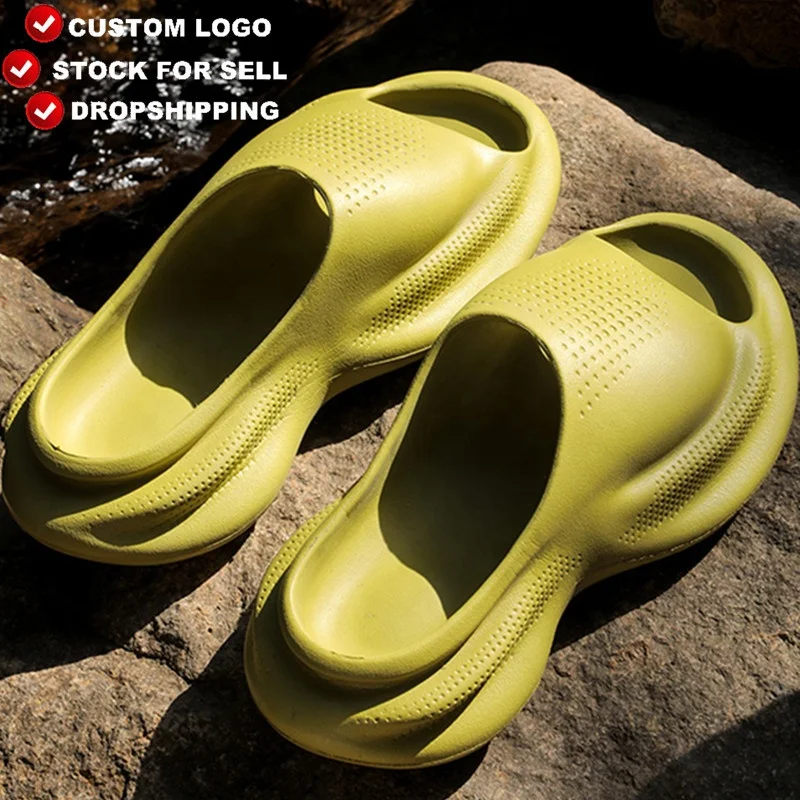 Summer Man Thick Sole Sandals Bread EVA Beach Slides Slipper For Men Women Slippers Wholesale Indoor Outdoor Soft Slippers