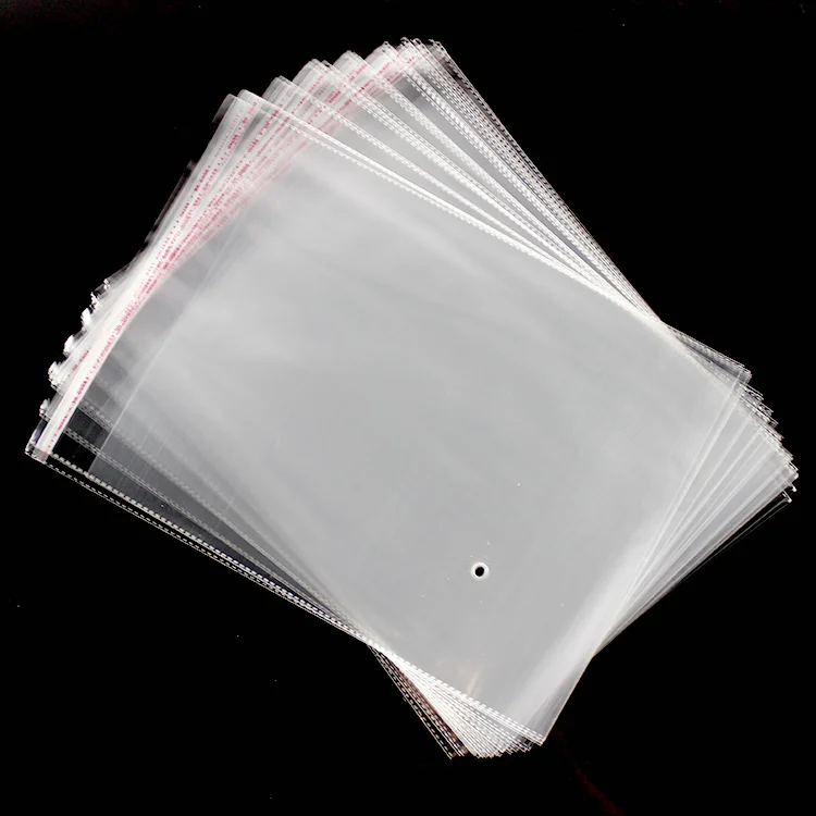 Wholesale cheap clear self adhesive seal clothes opp packing plastic bag /clear poly t-shirt bag