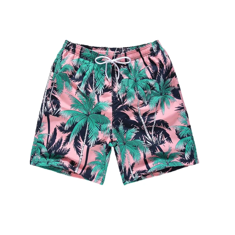 
Wholesale Mens Lined Beach Pants Custom Male Swimming Print Surf Board Shorts Swim Trunks 