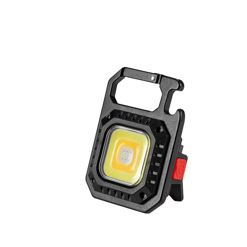 Mini LED work light portable pocket flashlight USB charging key light camping outdoor hiking COB light