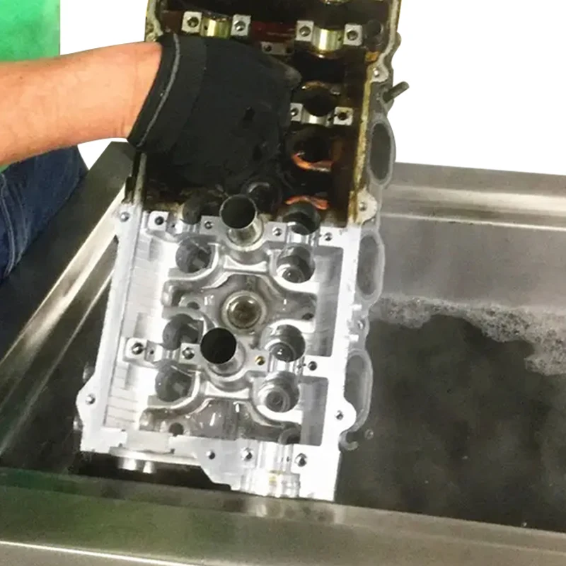 Environmental 560l plc automatic lifting filter car truck engine parts ultrasonic cleaning washing machine for auto service