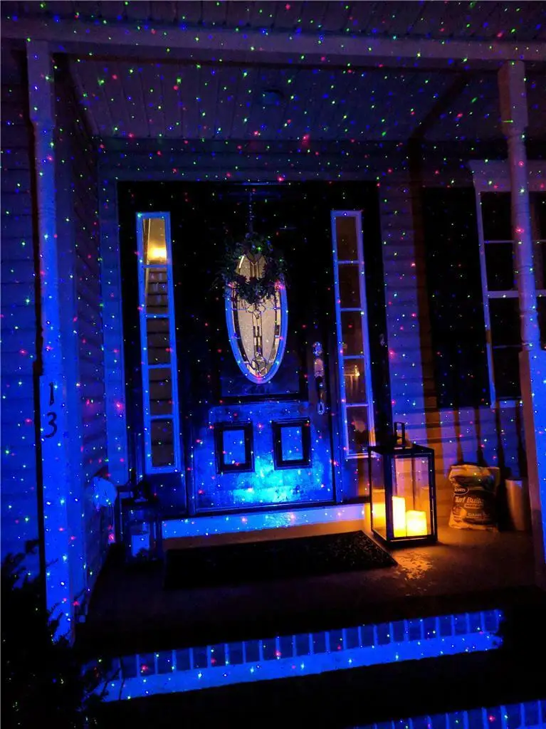 Shenzhan wholesale Outdoor Christmas Light rgb Star moving light Shower tree projector decoration X-33P-B