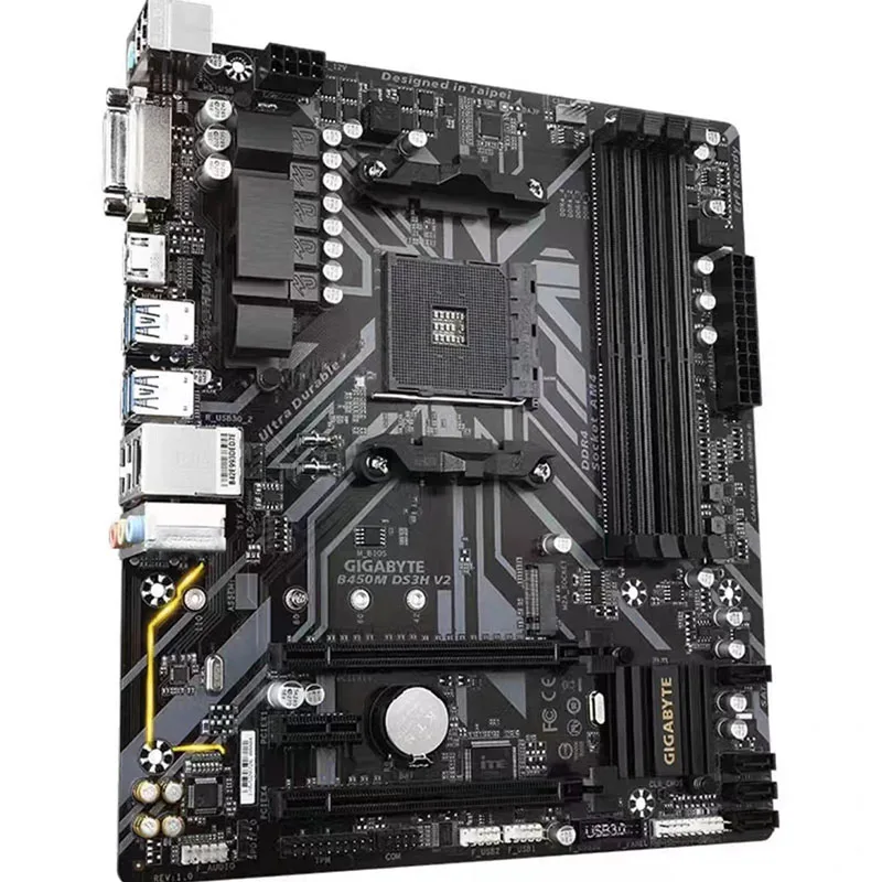 Оптовая продажа низкая цена новый Подержанный Восстановленный AMD Gigabyte B450M материнская плата для настольного компьютера 128 ГБ
