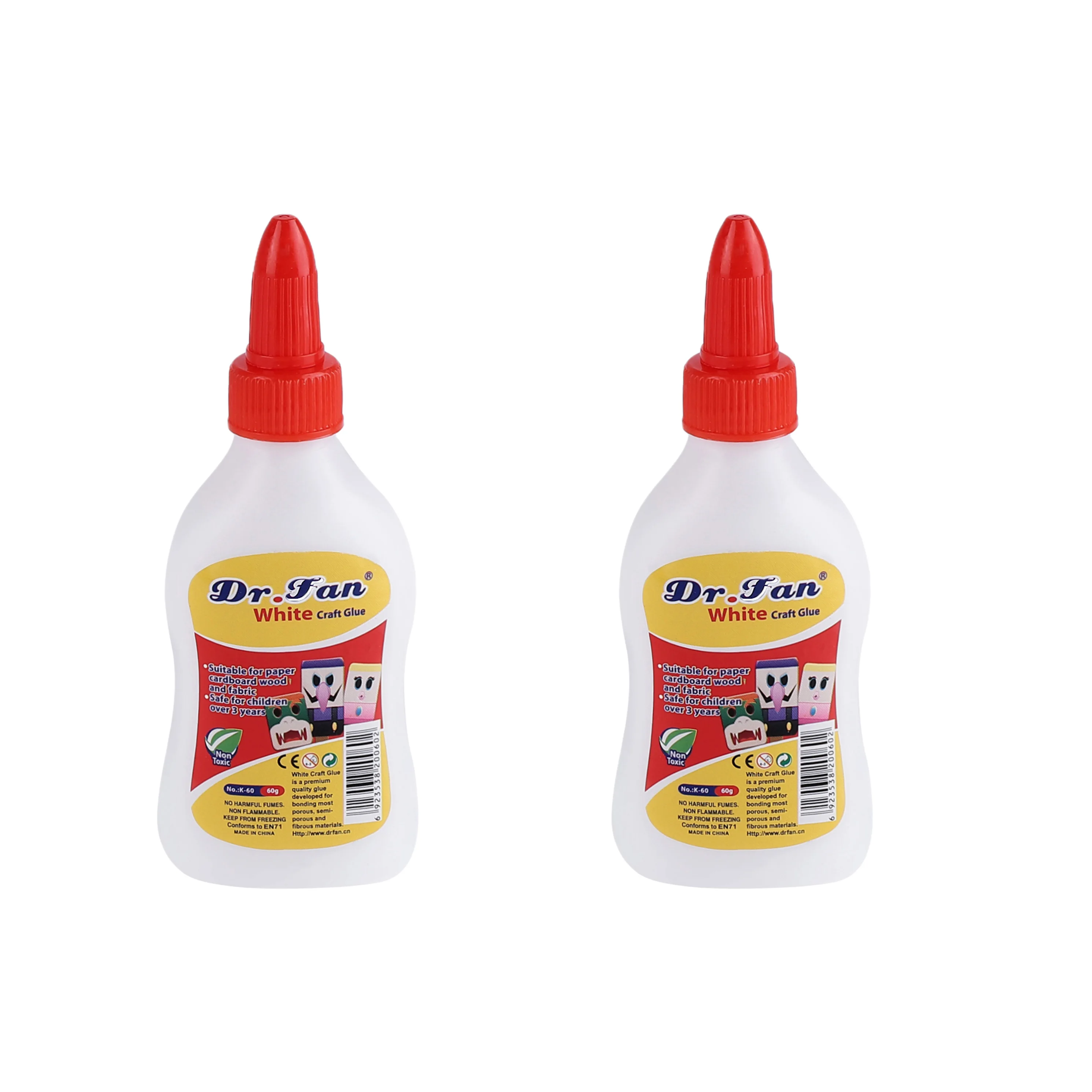 60g pva white latex adhesive glue high viscosity water-base washable non-toxic formaldehyde free bonds wood glue