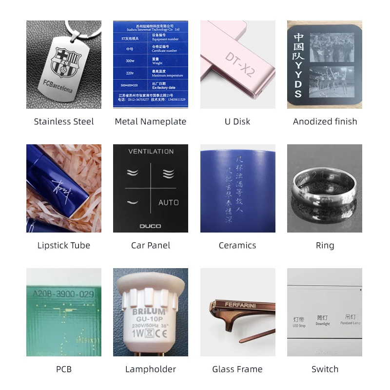 Laser writing machine Free shipping 20w portable fiber laser marking Laser machine metal gold machine jewellery