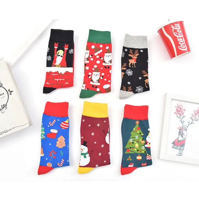 China Factory Wholesale Fashion Creative  Hundred Style Color Custom Mens Happy Socks