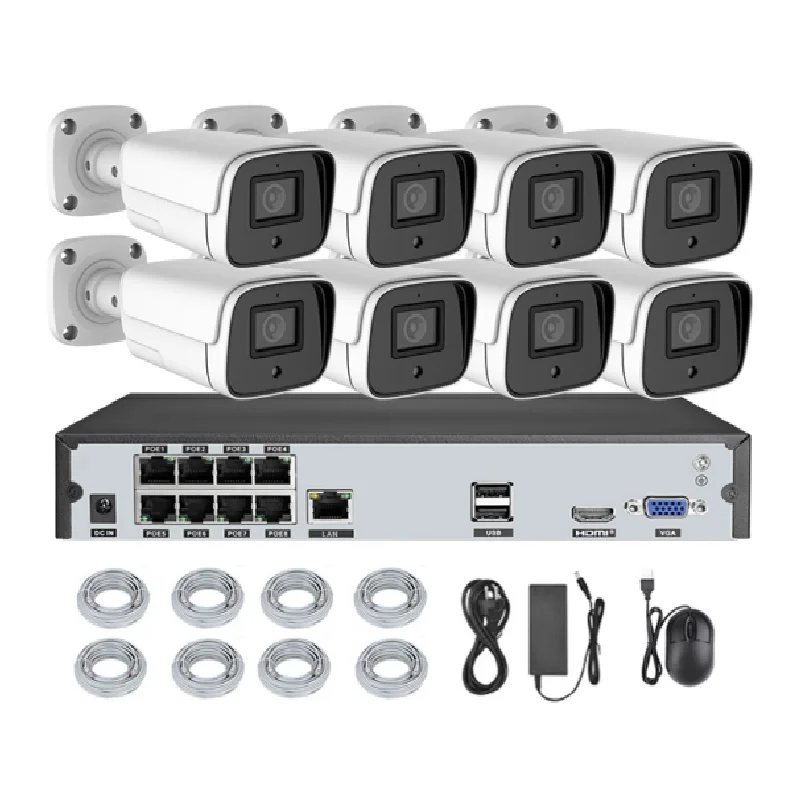  5 Мп 8 каналов 2021 новый комплект POE nvr система безопасности ip-камер cctv камеры