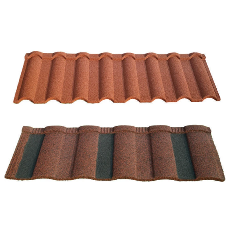 Wholesale Cheap Plastic Roof Tile Stone Coated Roofing Tile Colored Stone Tile