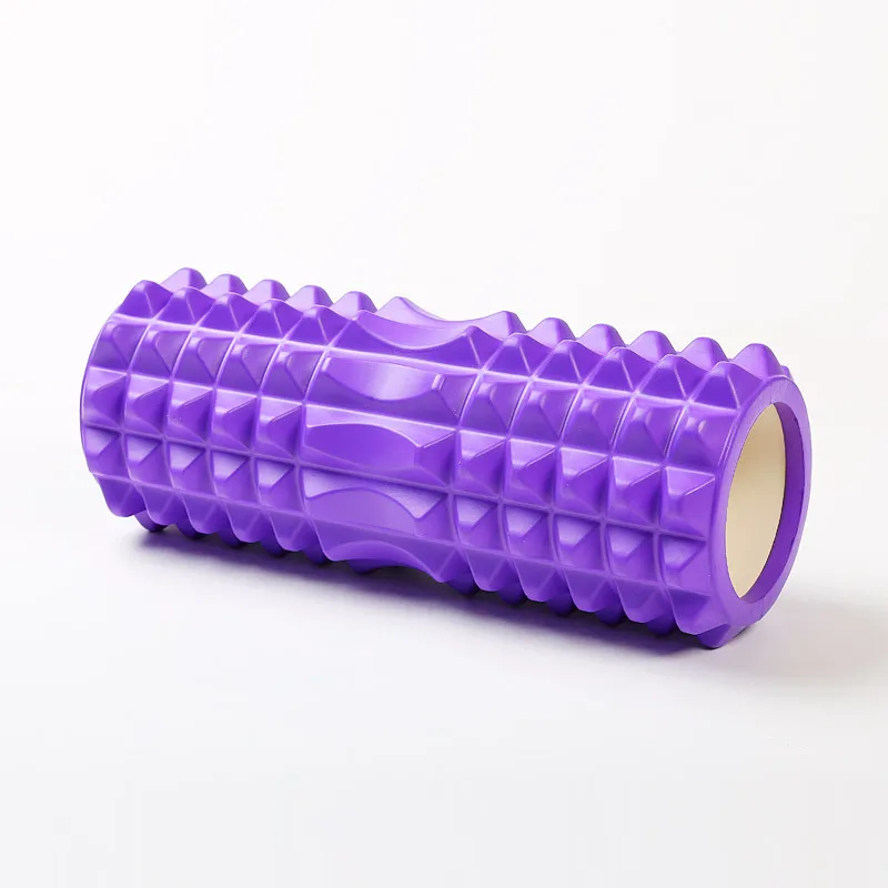 
33cm Wholesale Customized logo high-density round gym massager yoga EVA foam muscle rollers 