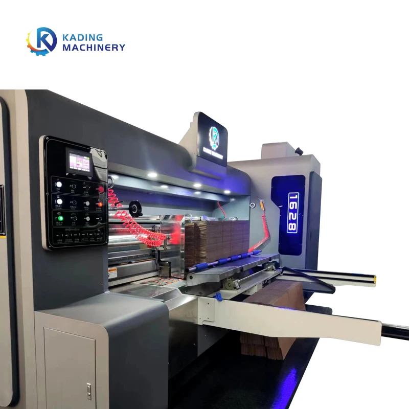 Automatic Feeding Carton Box Packing Corrugated Cardboard Flexographic Multi-color Printing Slotting Die-cutting Machinery