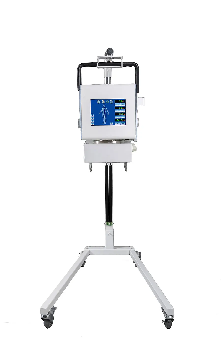 digital X-ray machine 3.5kw/5kw/8kw for human or vet veterinary instrument mobile DR x ray equipment with flat panel detector