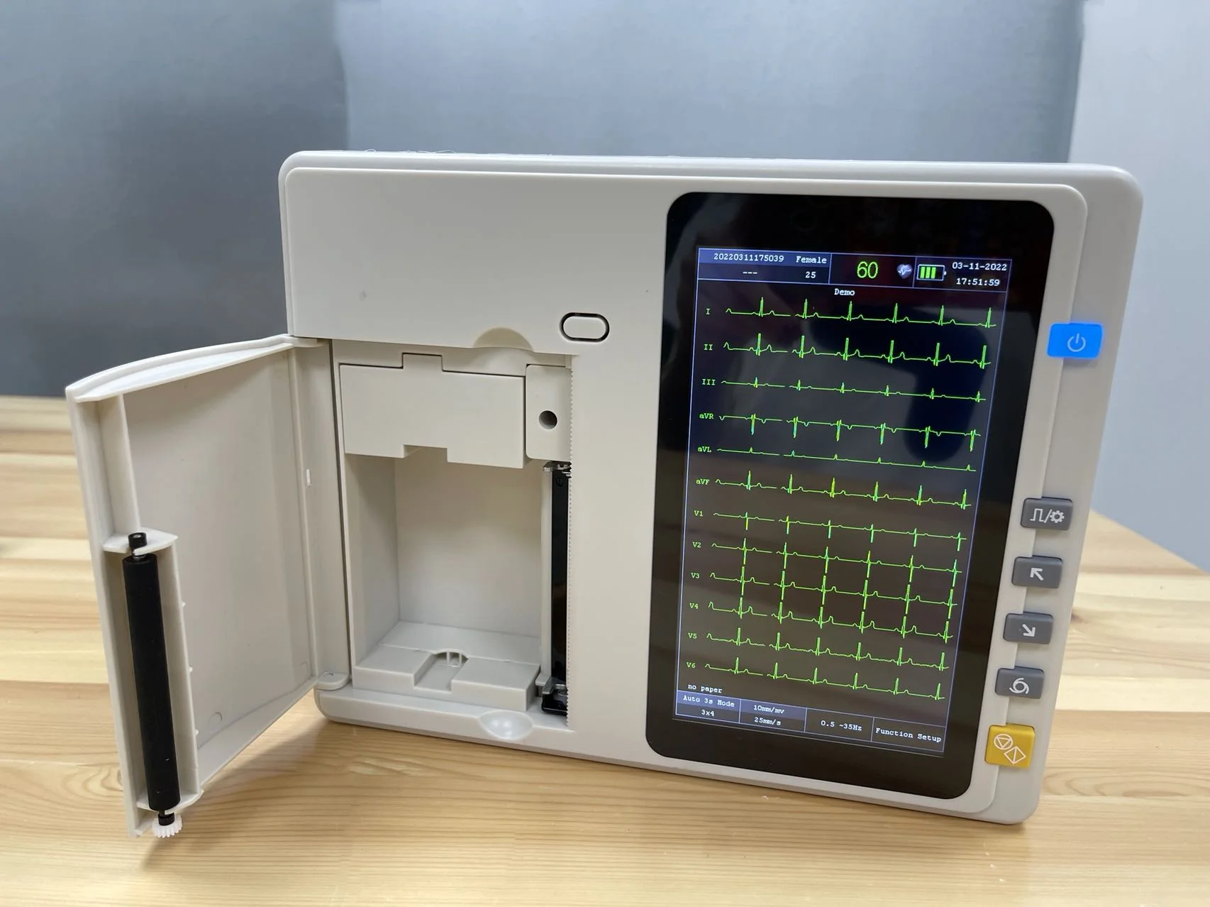 Medical Test Scanner Station 3 Leads Ecg Health ECG Machine with Analyzer