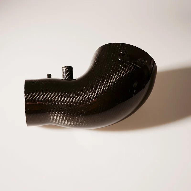 High modulus curved carbon fiber intake tube, bent carbon exhaust pipe tube