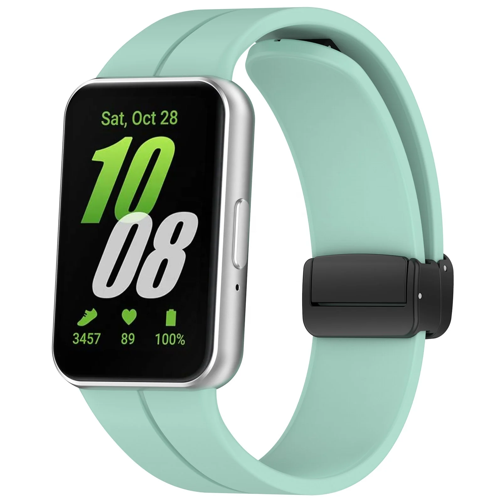 Magnetic Buckle Silicone Sport Band for Samsung Galaxy Fit 3 Strap Fit3 SM-R390 Bracelet