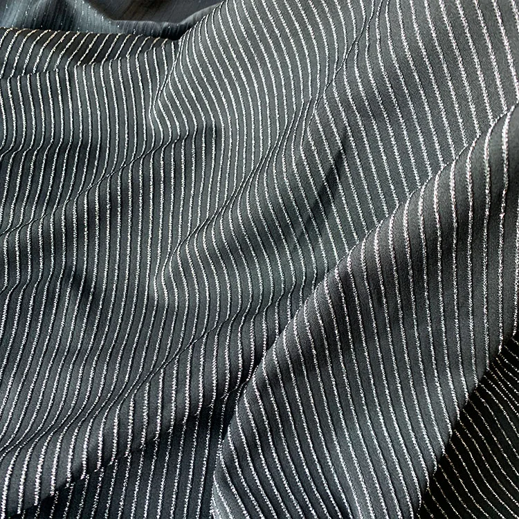 soft hand feeling polyester metallic lurex fabric for clothes