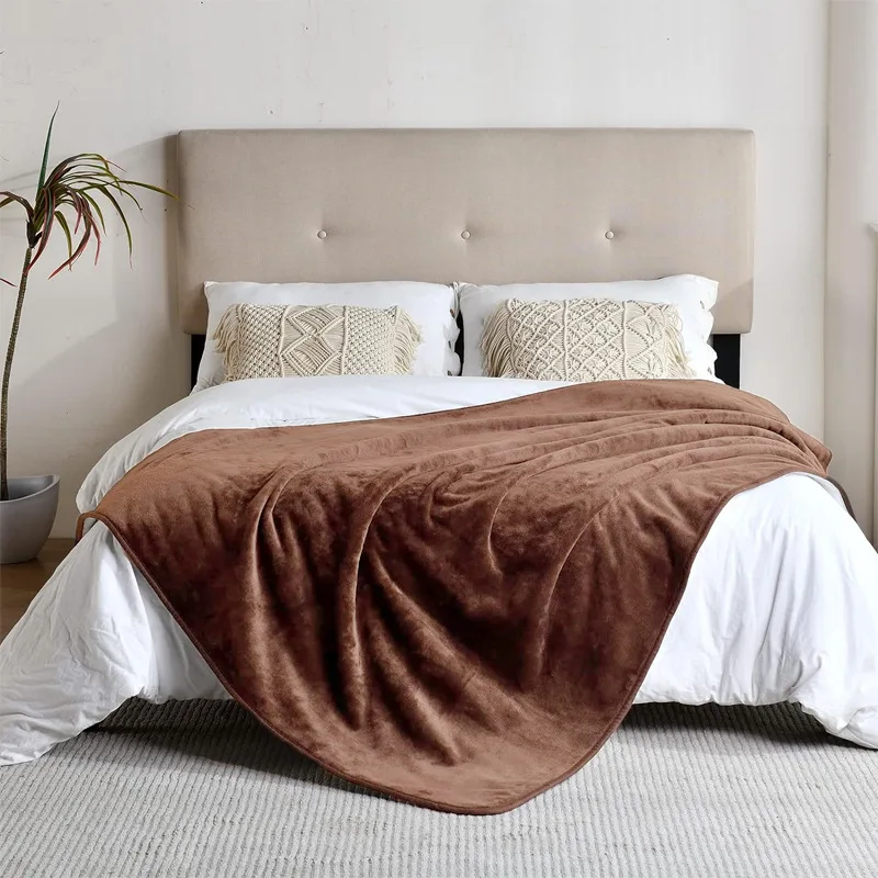 60x80 Inches Reversible Flannel Sherpa Blankets Super Cozy Fleece Reusable Waterproof Splash Sex Adult Blanket