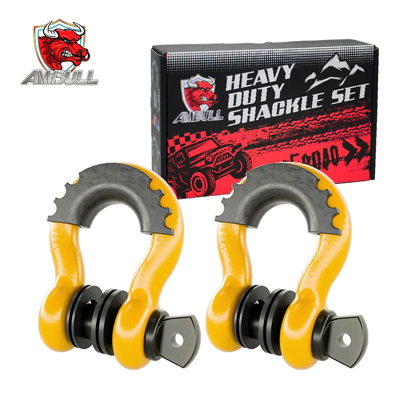 Ambull China Supplier Odm Oem High Strength Galvanized Stainless Screw Pin Bolt Type Bow Shackle
