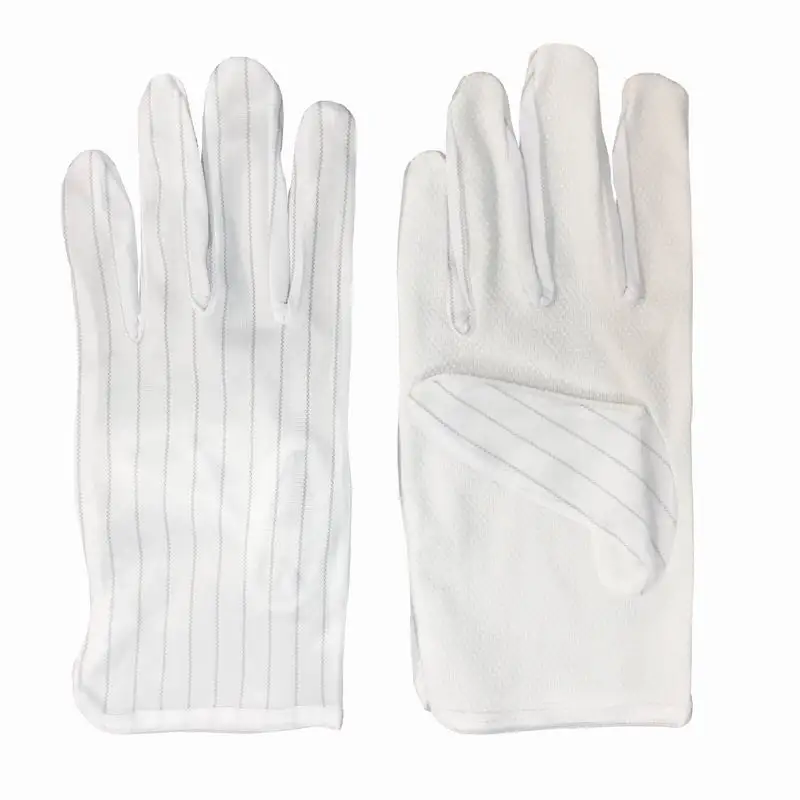Yulan CTA12 Nylon PVC Polka Dot Gloves, Clean room Electronics Industrial Anti-static Gloves Good Quality ESD Dotted Gloves