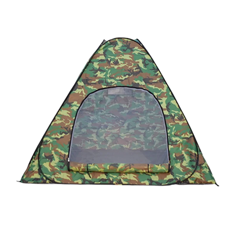 Pop Up Tent For 3-4 People Camo Camping Tent Waterproof Instant Outdoor Belt Bag Portable Square Hiking Tent