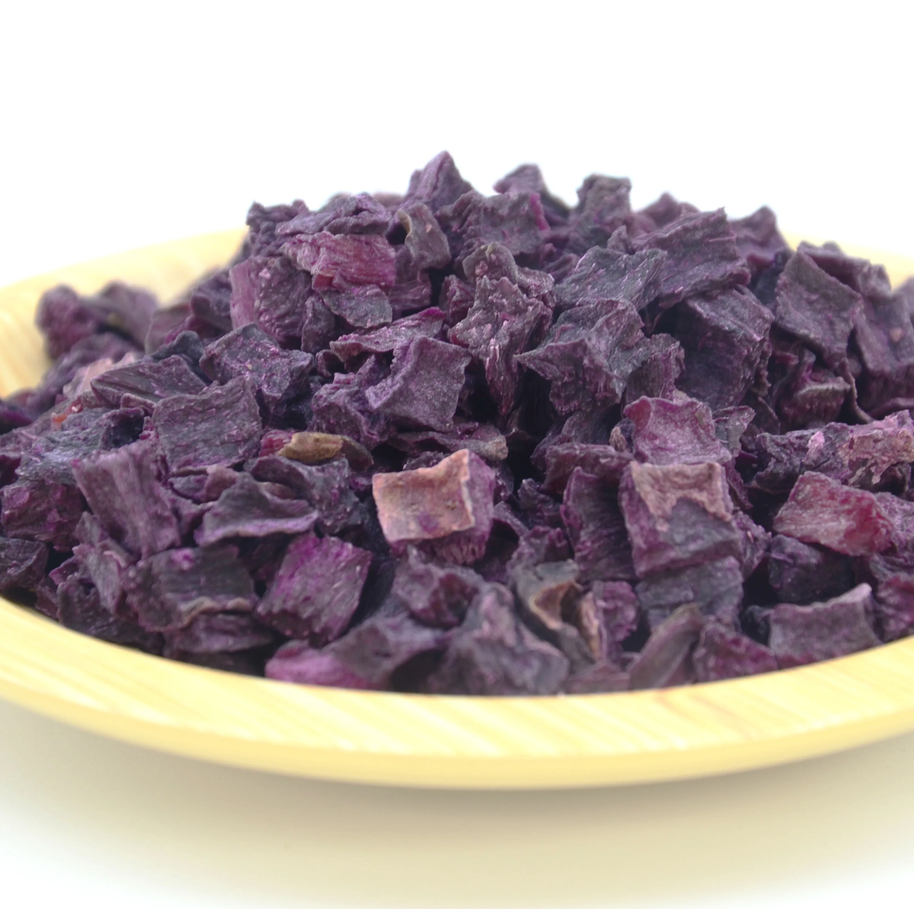 Wholesale dehydrated vegetables natural dried purple potato food particles