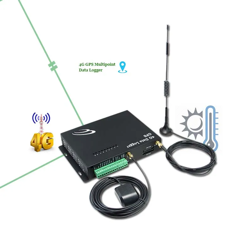 Multipoint Data Logger Gsm/gprs wireless gps tracking device gps tracker with temperature sensor
