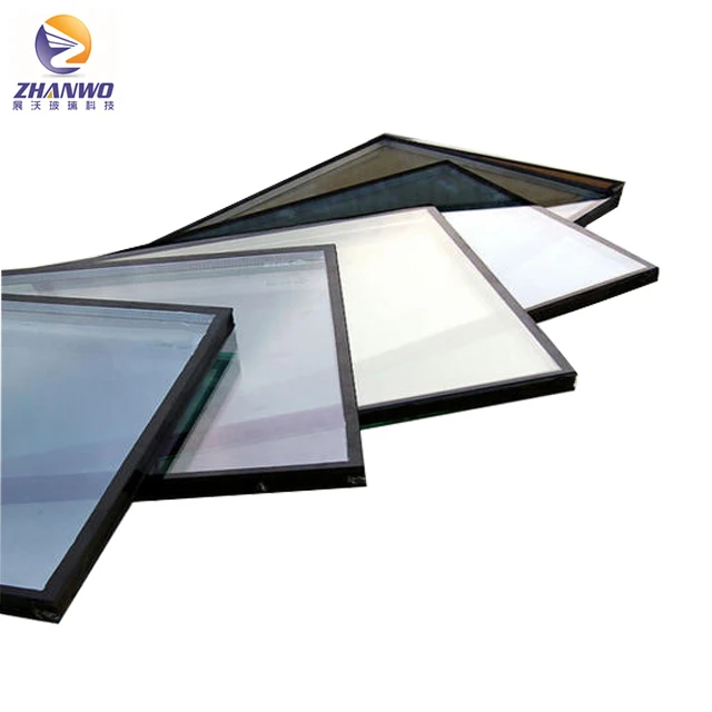 6mm light blue low-e hard coat+12A+6mm clear tempered insulated glass for skylight windows doors curtain wall with good price