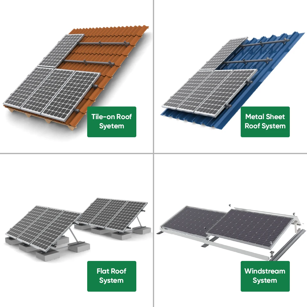 Sunpal Solar Energy System Home Kit 10Kva 8000Watt 5Kw Complete Domestic Hybrid Solar Panel System