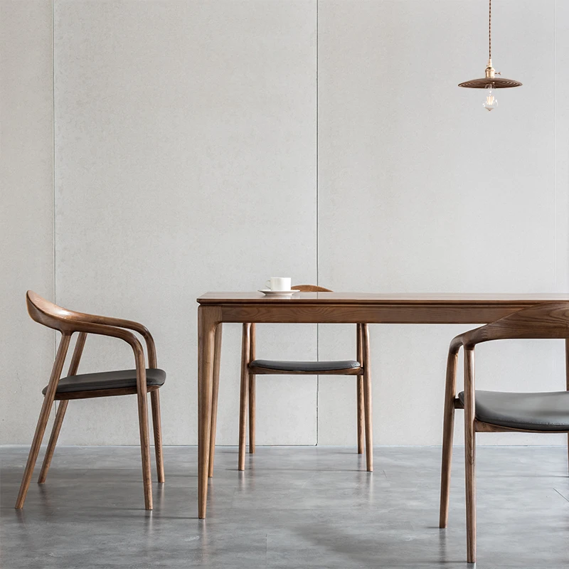 TPZ084 Wholesale luxury design restaurant modern solid wood armchair cafe hotel home furniture wooden dining chairs