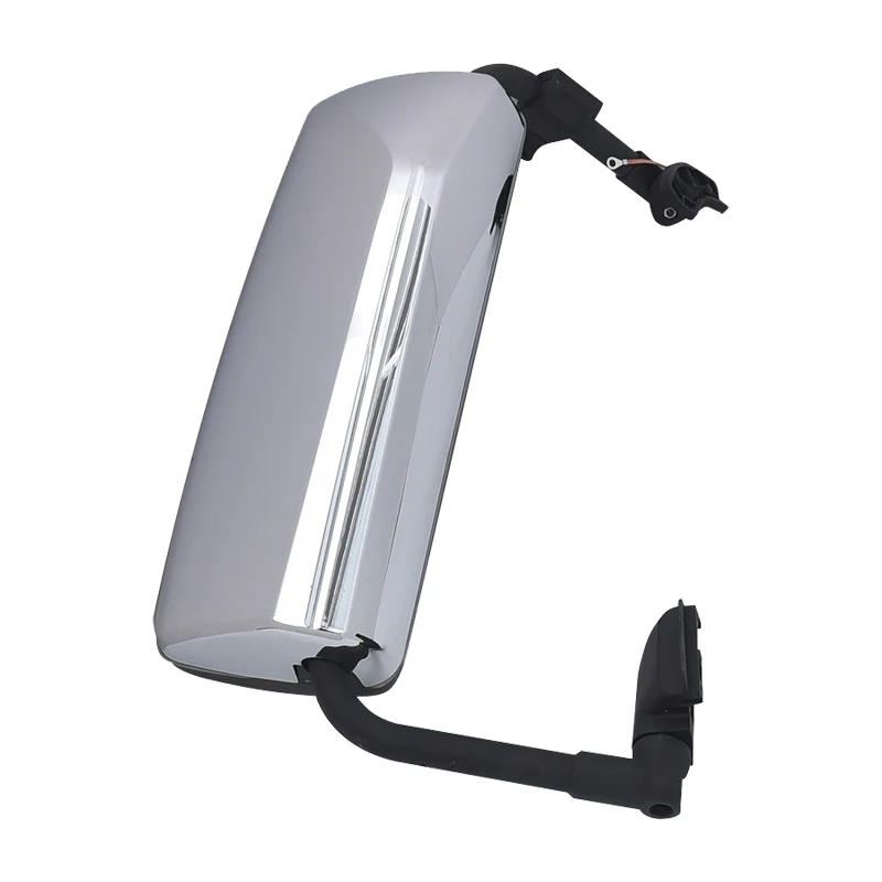 Mirror Plate Glass Heated w/LED  chrome Turn Signal For Volvo VNL