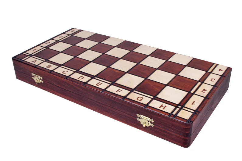 Manufacturers Eco-Friendly Portable Wooden magnet Chess Game boards printed chess pieces in wooden box