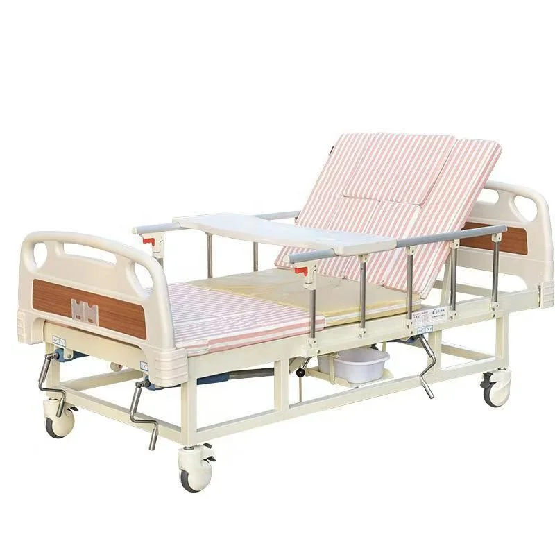 K2k SAIKANG Cheap Hospital Stainless Steel 2 Function Patient Manual Medical Bed Manufacturers