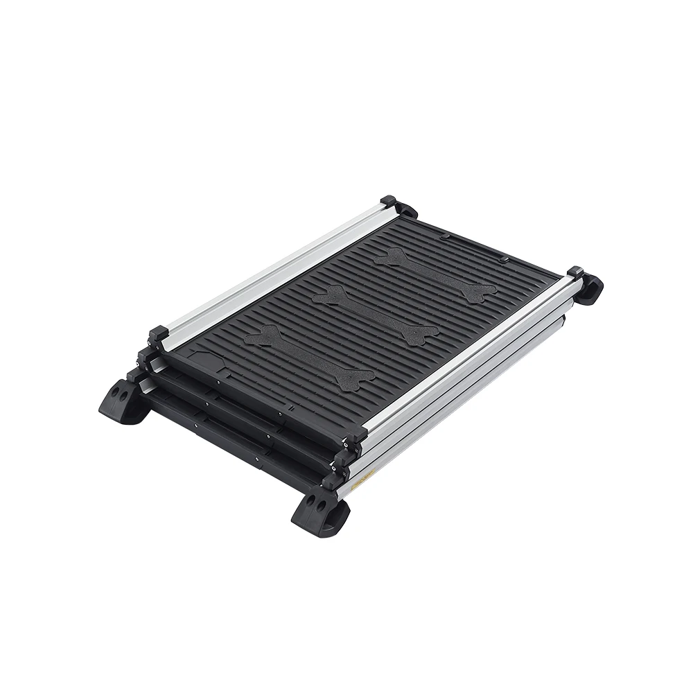 High strength portable outdoor collapsible adjustable dog ramp for dogs