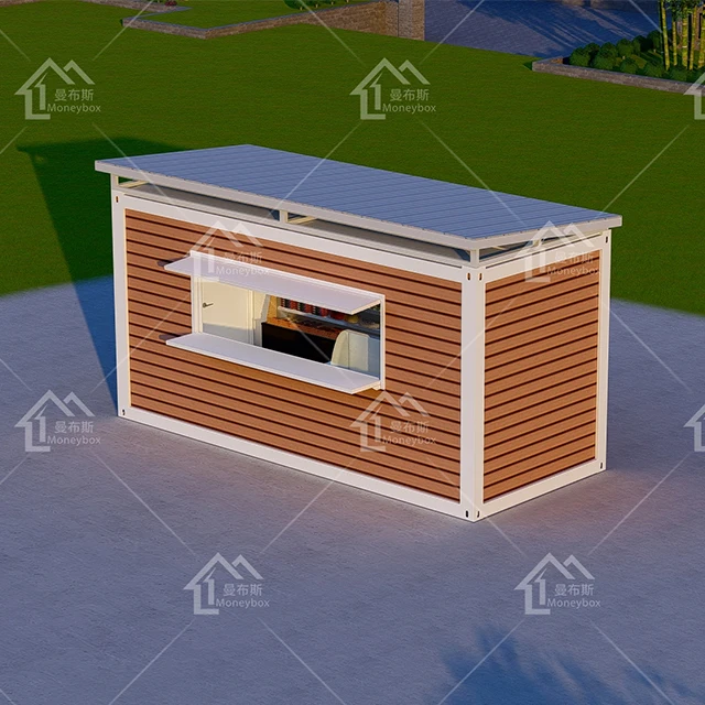 Luxury mobile container shop custom design open store