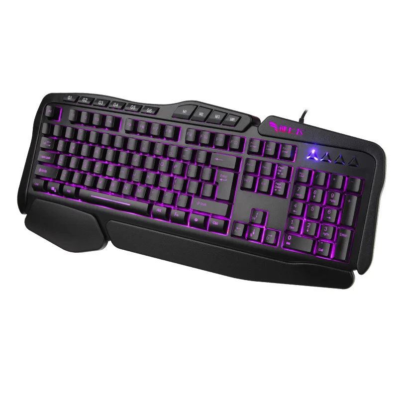 K503M three-color backlit wired keyboard lighting game macro defines the keyboard USB wired keys