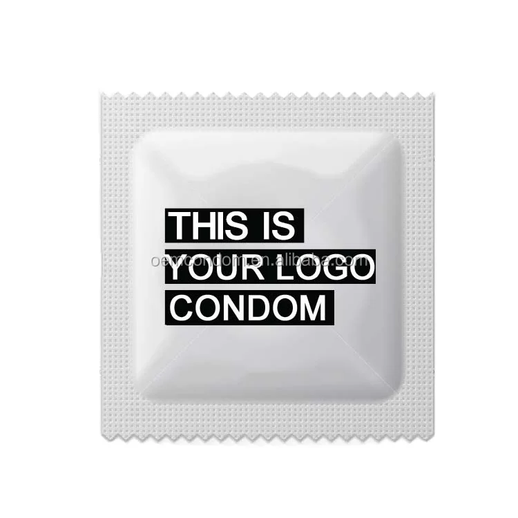 Custom printed private label wrapper condom factory