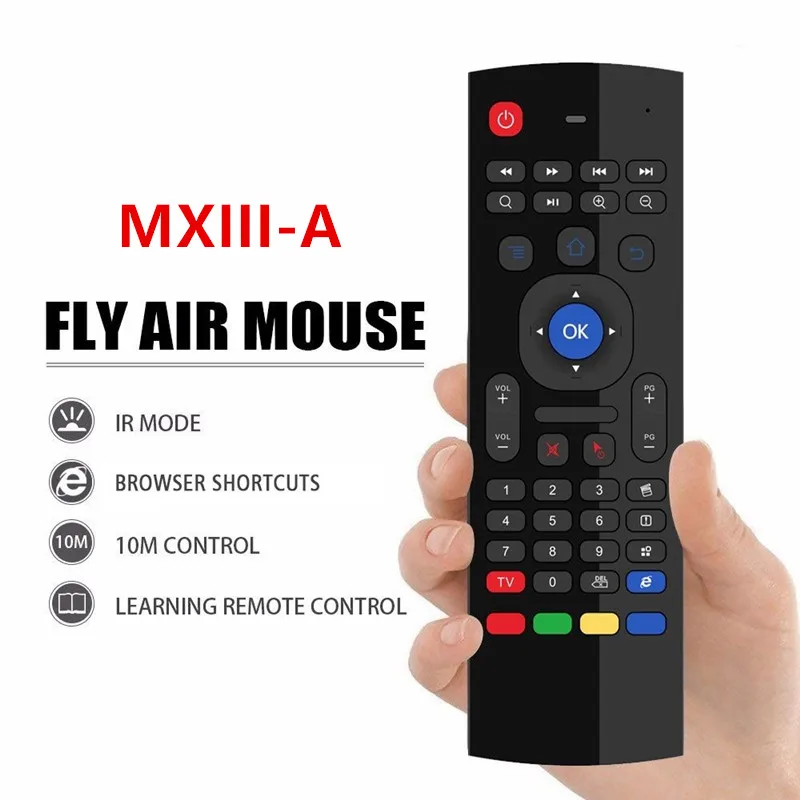 
Free Customize Language 2019 Hot Sale Wireless Air keyboard MX3 2.4g Air Mouse Wireless Keyboard for Smart TV Box Tablet 