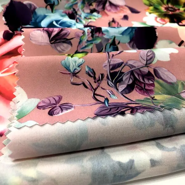 Shaoxing Textile Hot Sale 100% Polyester Printed Wool Peach Indonesian Dress Fabrics,Polyester Wool Peach Fabric For Arab