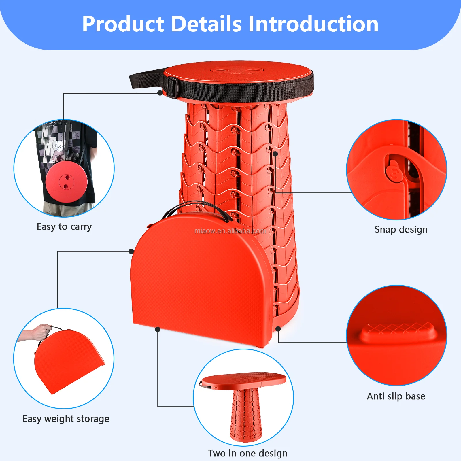 2023 Latest  Retractable camping tables foldable telescopic portable plastic camping fishing garden table